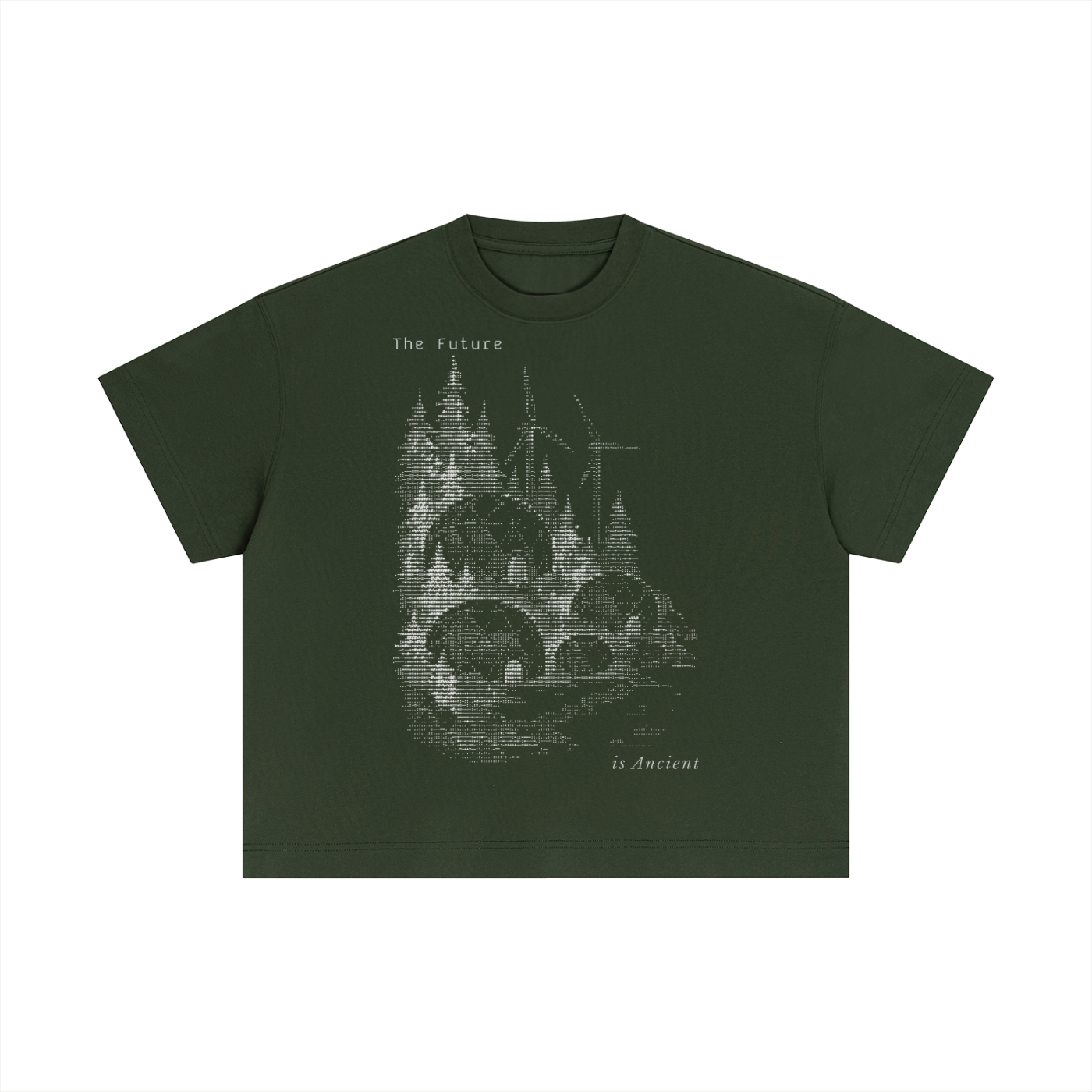 'The Future' T-Shirt - Green (Boxy Cut)