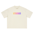 'Earth Dance' T-Shirt - Beige (Boxy cut)