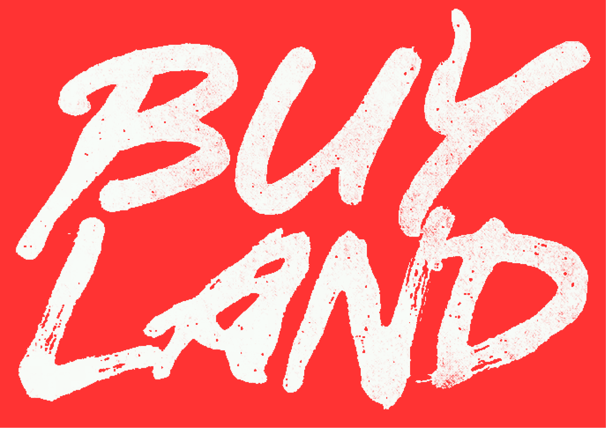 'Buy Land' T-Shirt - White