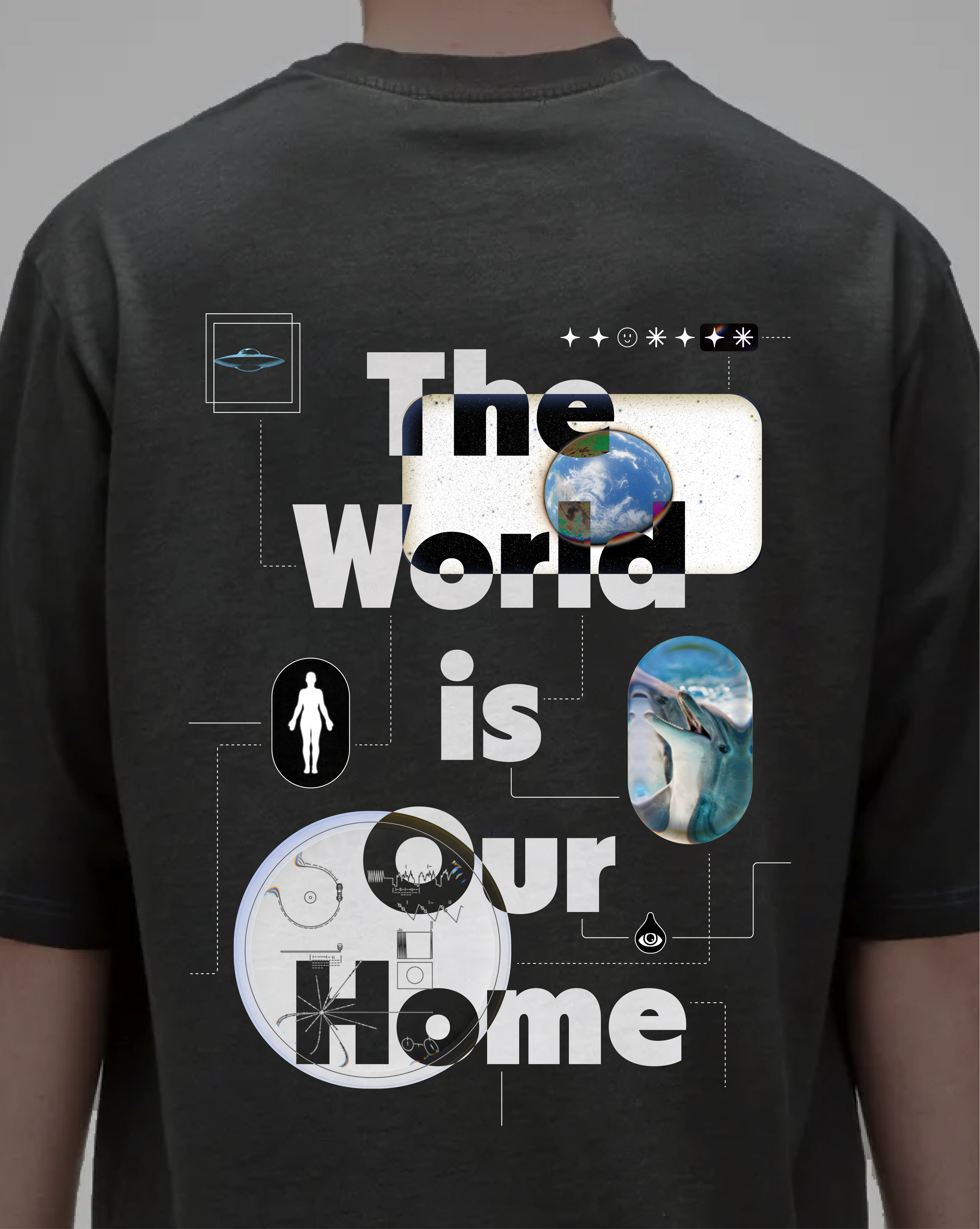 'Our Home' T-Shirt - Black