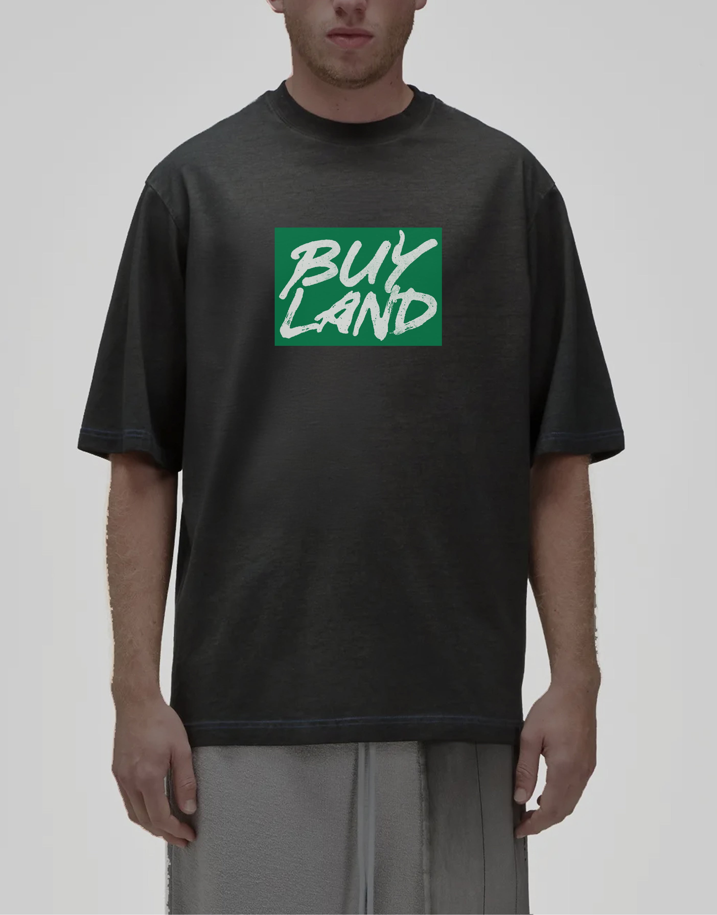 'Buy Land' T-Shirt - Black